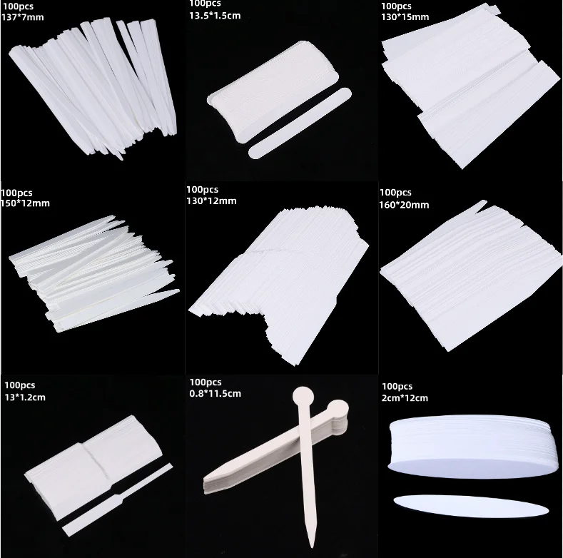 50/100Pc White Outfit Scented Stick Perfume Tester Paper Strips Kit Tape Fragrance Perfume Essential Oil Test Tester Paper Strip