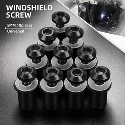 10PCS M5 5mm Windscreen Windshield Bolts Screw Kits For SUZUKI BURGMAN 400 650 125 200 AN125 AN250 AN400 AN650 AN 650 1998-2023