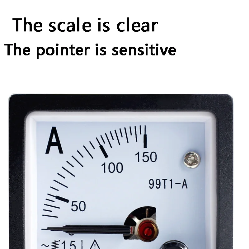 Pointer type AC ammeter 99T1 1A~600A Analog Panel Ammeter Gauge Ampere Current Meter