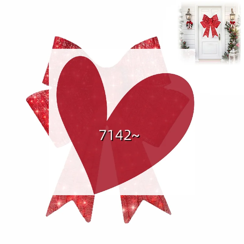 

Christmas Decorations, Christmas Bow Decoration, Large Christmas Bows Outdoor, Christmas Bows Comes With Adhesive Backing