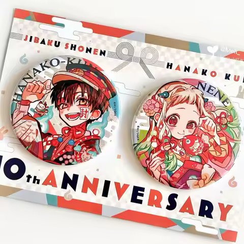 Toilet-bound Hanako-kun Yashiro Nene Cosplay Figures Badge Brooch Button Backpack Pendant Games Anime Gift Collection