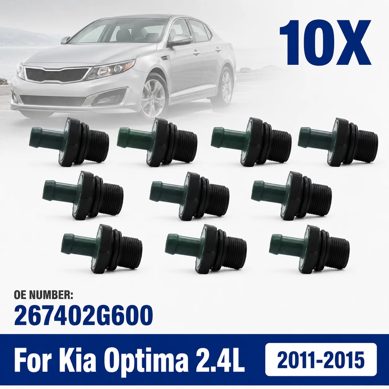 PCV Valve Crankcase Vent Valve For Kia Optima 2011-2015 2.4L 2.0L Sorento Hyundai Sonata Santa Fe 267402G600 26740-2G600