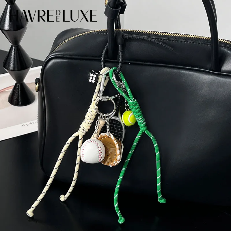 

Korean Charms Cute Cartoon Bracelet Nylon Handmade Rope Keychain Bag Charms Y2K Fashion Bag Pendant Hand Woven Bag Accessories