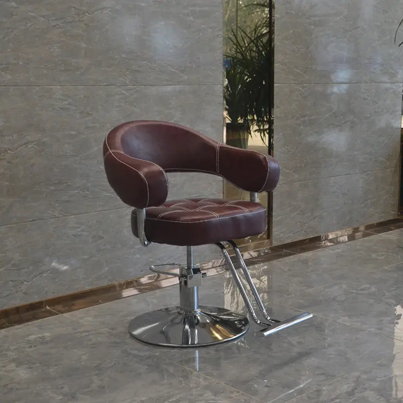 em-retro style barber chair hair salon lifting rotating hairdressing chair swivel multifunctional sillón de barbero furniture-