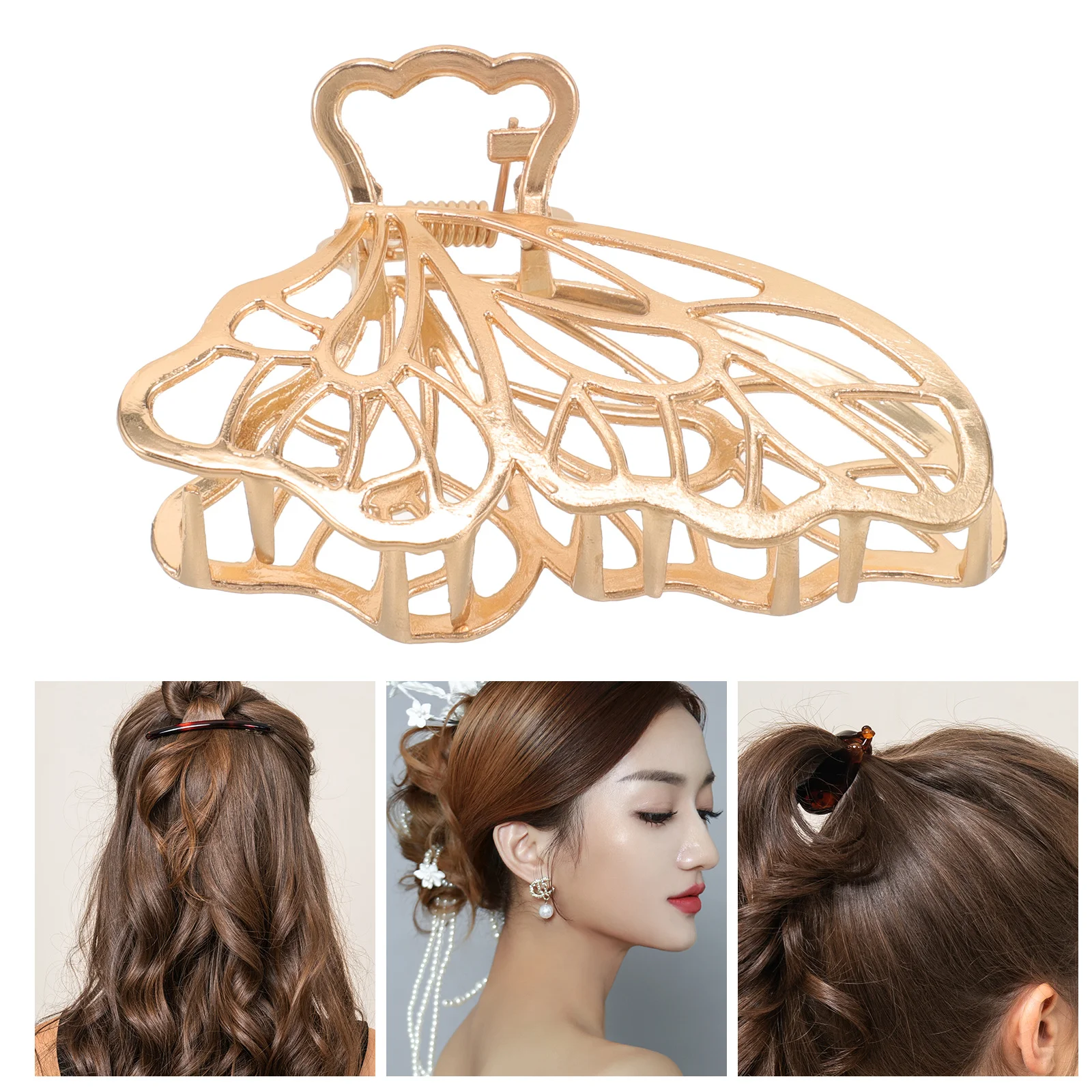 

3Pcs Elegant Butterflies Hair Claw Clips Attractive Colors for Different Outfits and Hairstyles Perfect for All Occasions