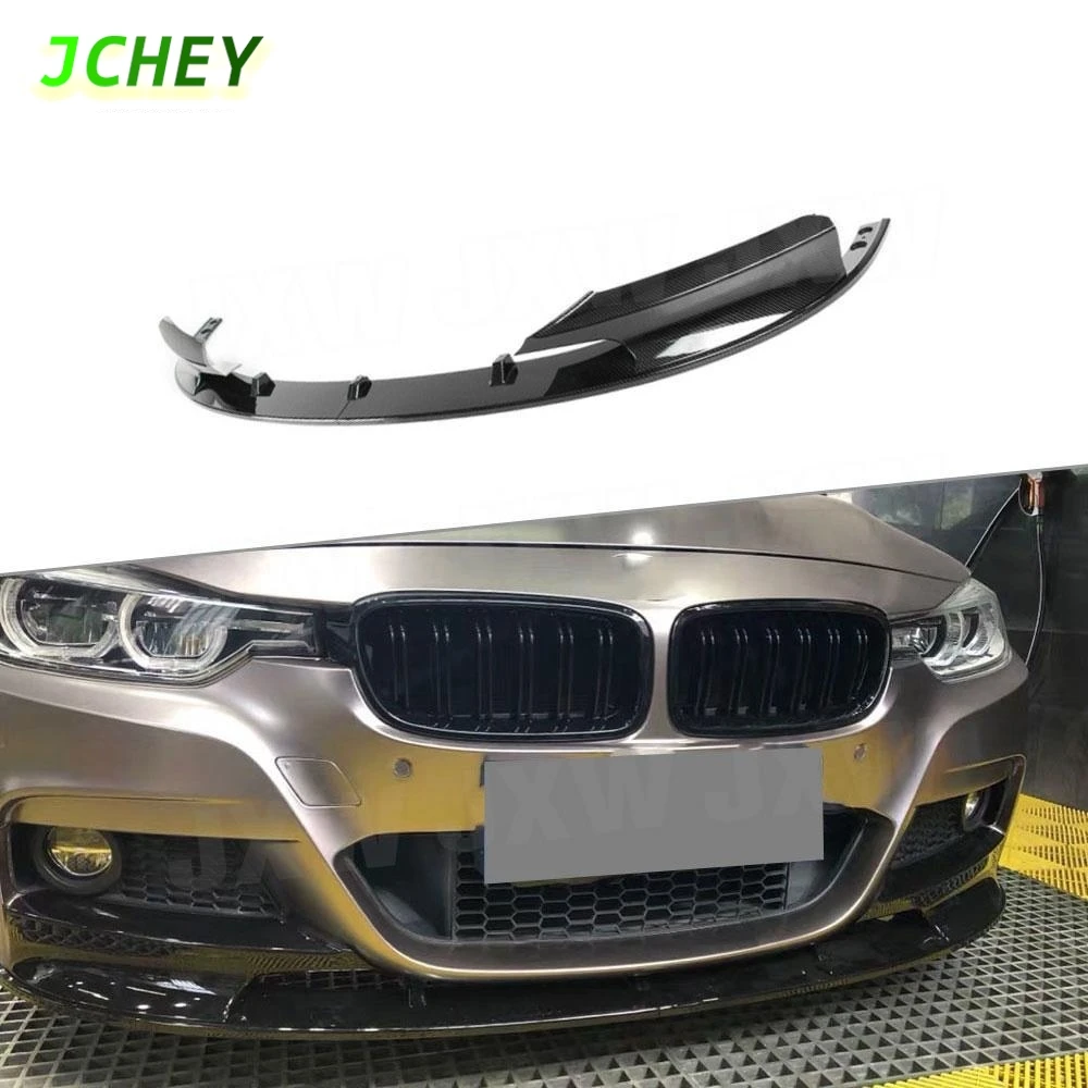 

JCHEY для BMW 3 серии F30 M SPORT 2012-2018 ABS глянцевый черный автомобильный передний бампер спойлер для губ сплиттер