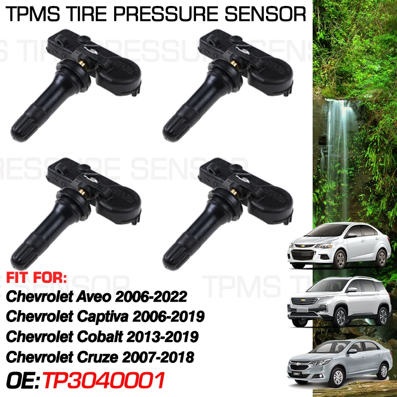 For Chevy Aveo 2006-2022 Chevy Captiva 2006-2019 Cruze 2008-2018 Cobalt 2013-2019 433MHz Tire Pressure Monitor Sensor TP3040001