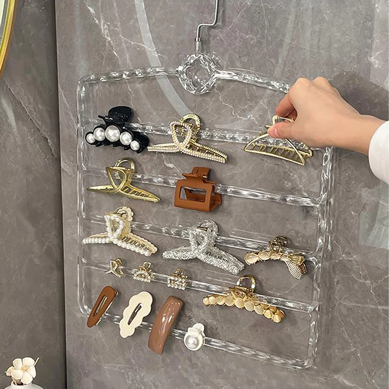 【B】Hair Claw Storage Rack Organizer Large Capacity Headband Holder Wall Hanging Hairpin Hanger Multifunctional Storage Rack