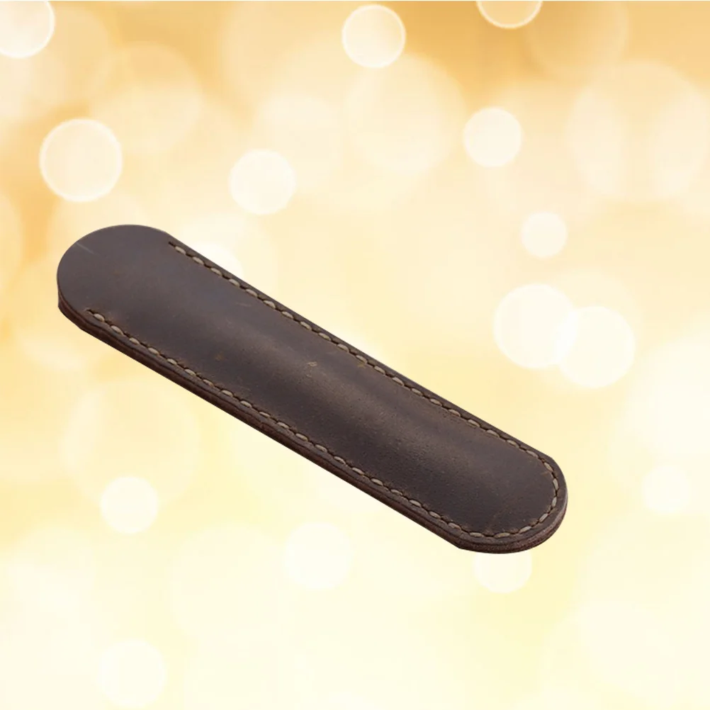 

Pen Case Holder Handmade Brown Multi Pen Pouch for Gift Office School Stationery Storage Organizer Pens Pouch