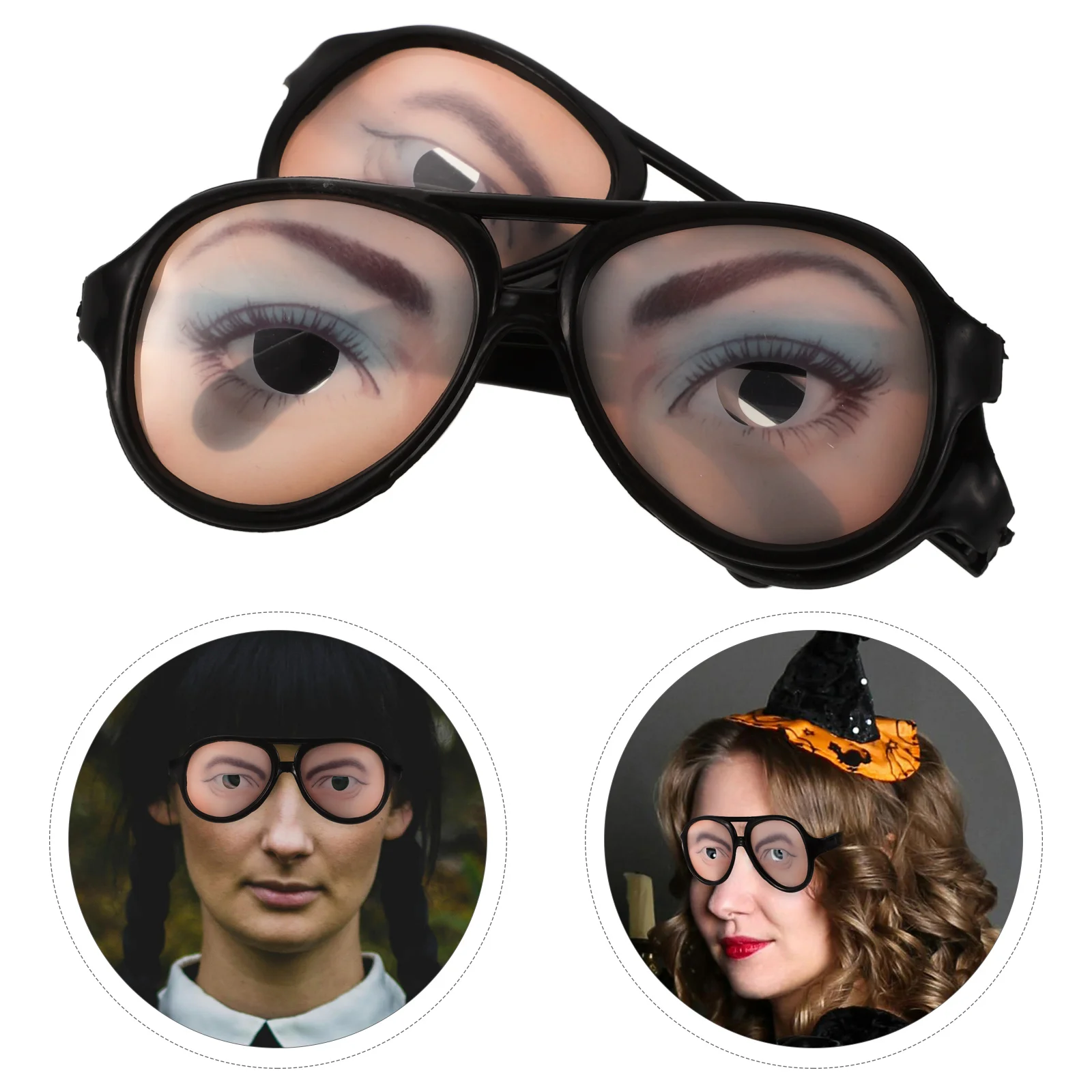 Dress up Photo Prop Funny Eyeglass Glasses Halloween Party Eyewear Joke Mask Costume