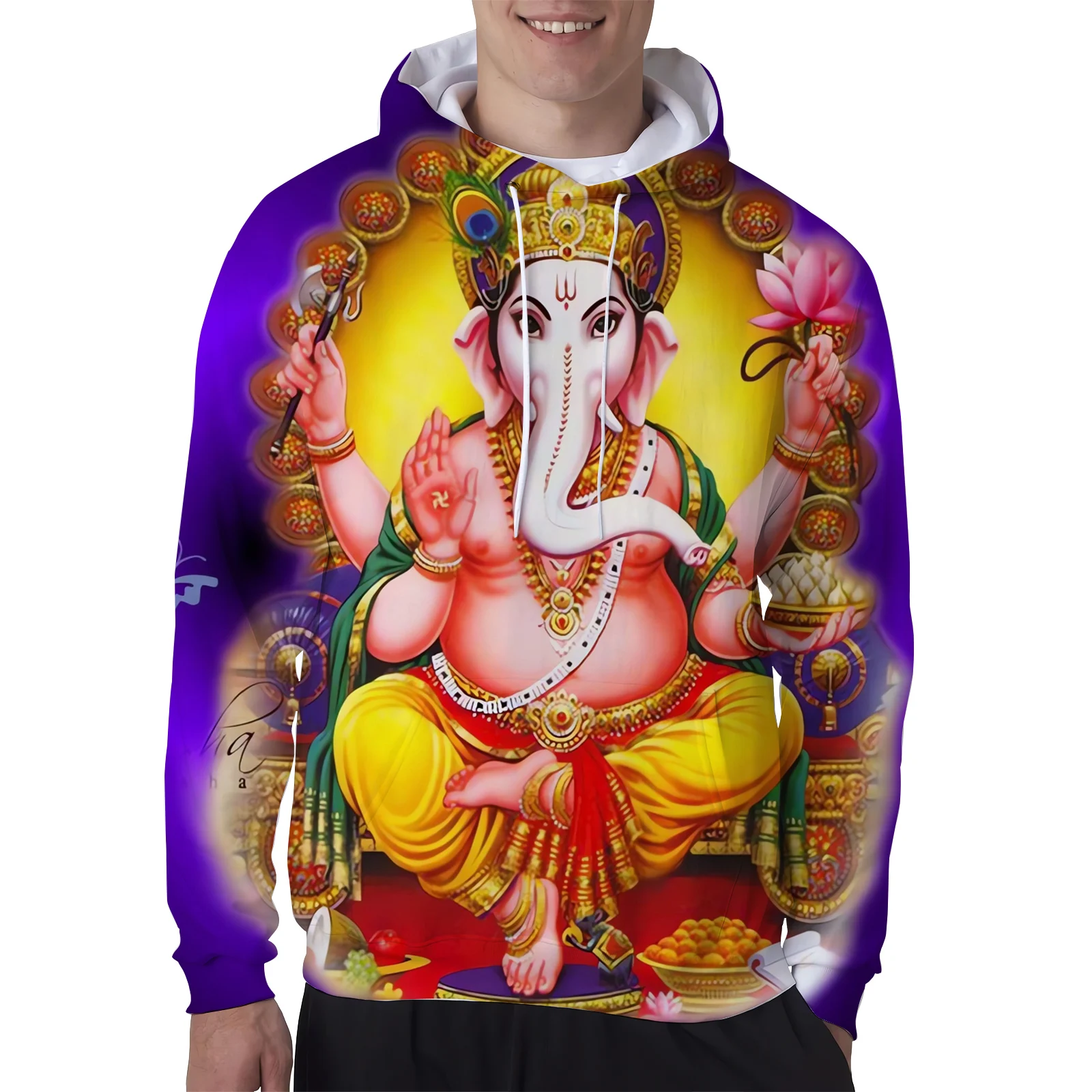 

HX Ganesha Tracksuit Indian God Fashion 3D Printed Vest T-Shirts Hoodies Sets Mens Women Clothing Suits Dropshipping