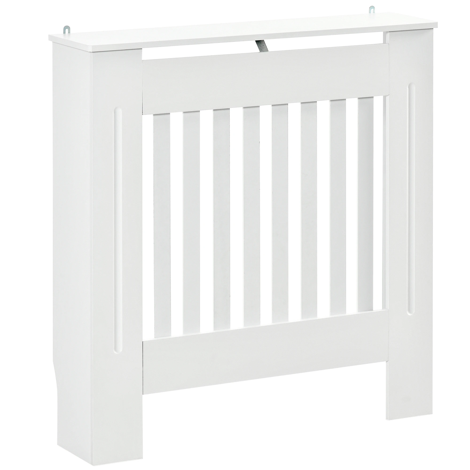 Copertura per radiatore HOMCOM, griglia di ventilazione verticale per radiatore 78L x 19L x 81H cm, bianca