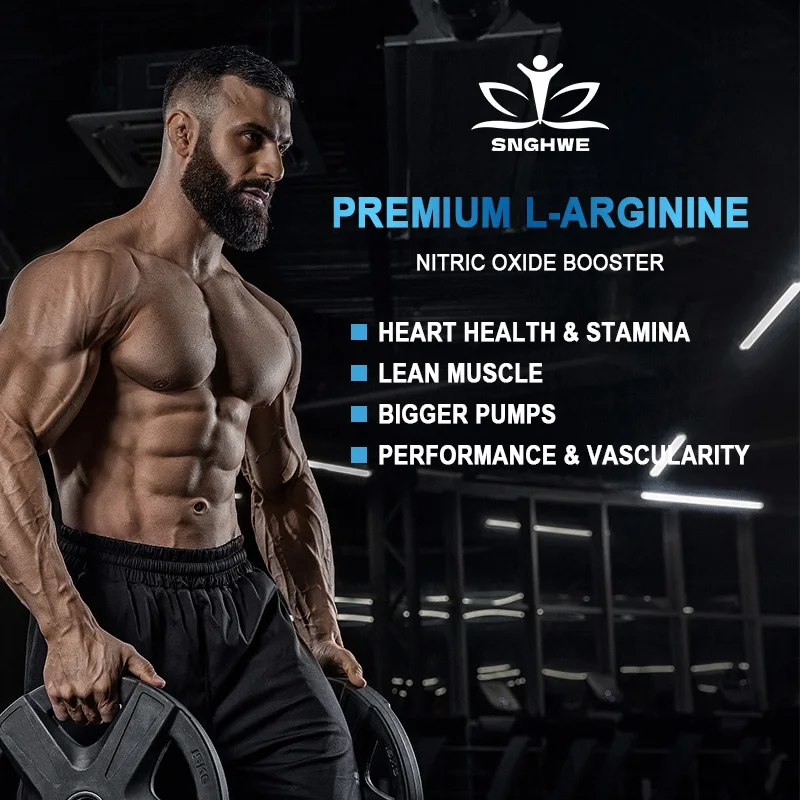 L-Arginine Boost Endurance | Boost Male Nitric Oxide Precursor Supplement Vegetarian Capsules