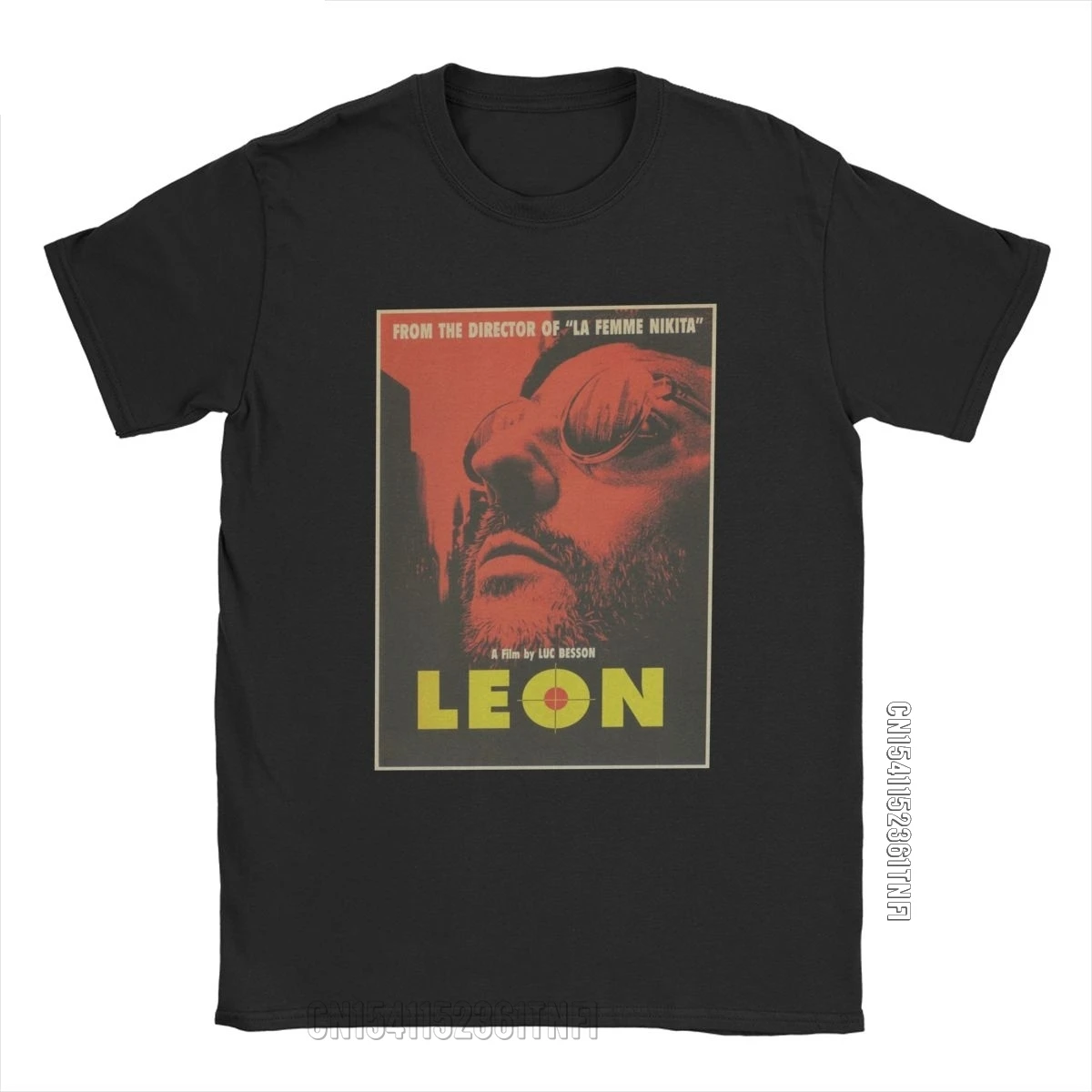 Leon The Professional Movie T Shirt Men 100% Cotton Funny T-Shirts Crew Neck Tees Classic Short Sleeve Tops Birthday Gift