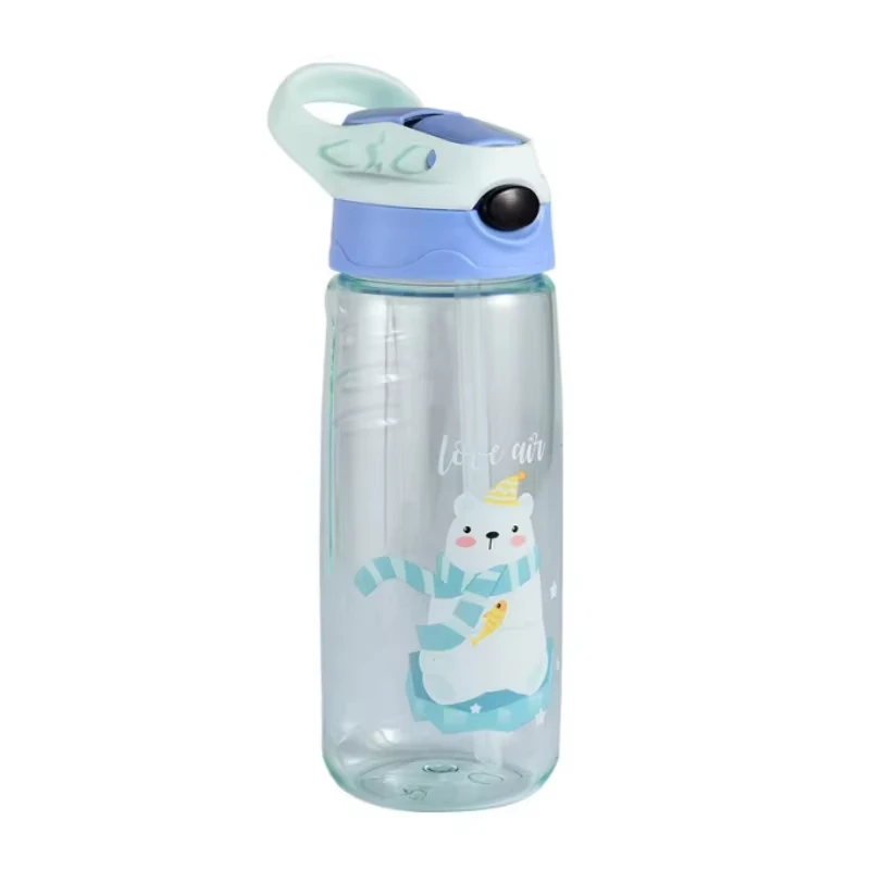 

Large Capacity Liangzai Plastic Cup Kids Star Straw Water Cup Summer Sports Cartoon Duckbill Cup for Boys Girls Toddlers