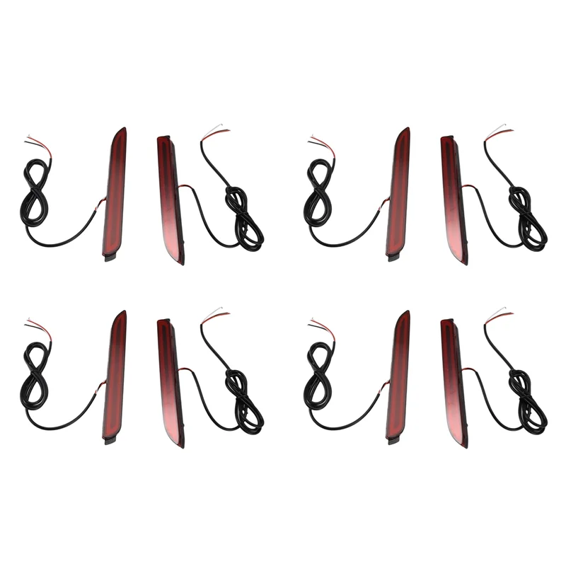 

Well 4X LED Car Rear Bumper Reflector Tail Brake Light Bar For Toyota Camry Reiz Wish Sienna Innova Lexus Isf Gx470 Rx300