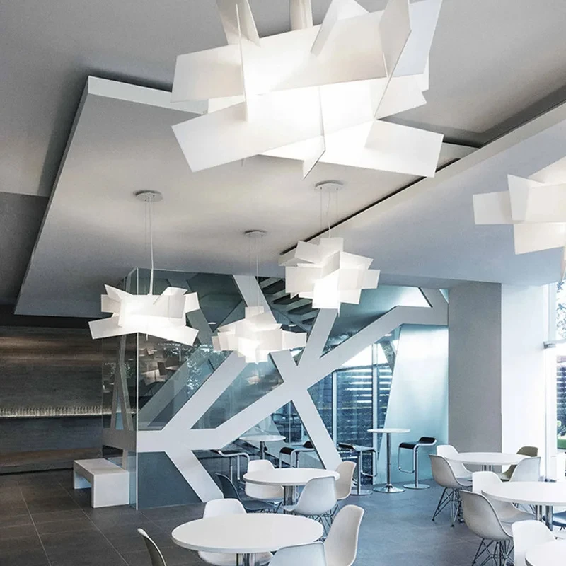 Imagem -05 - Foscarini-white Grande Bang Acrílico Pendurado Lâmpada Luminária Led Criativa Nordic Fixture Sala de Jantar Decoração de Casa Cx193dp