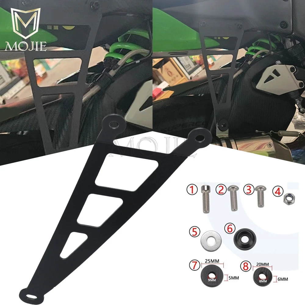 

For KAWASAKI ZX6R 2009-2025 2024 2023 Motorcycle Exhaust Holder Hanger Bracket Muffler Support Ninja ZX-6R ZX636 ZX10R ZX-10R