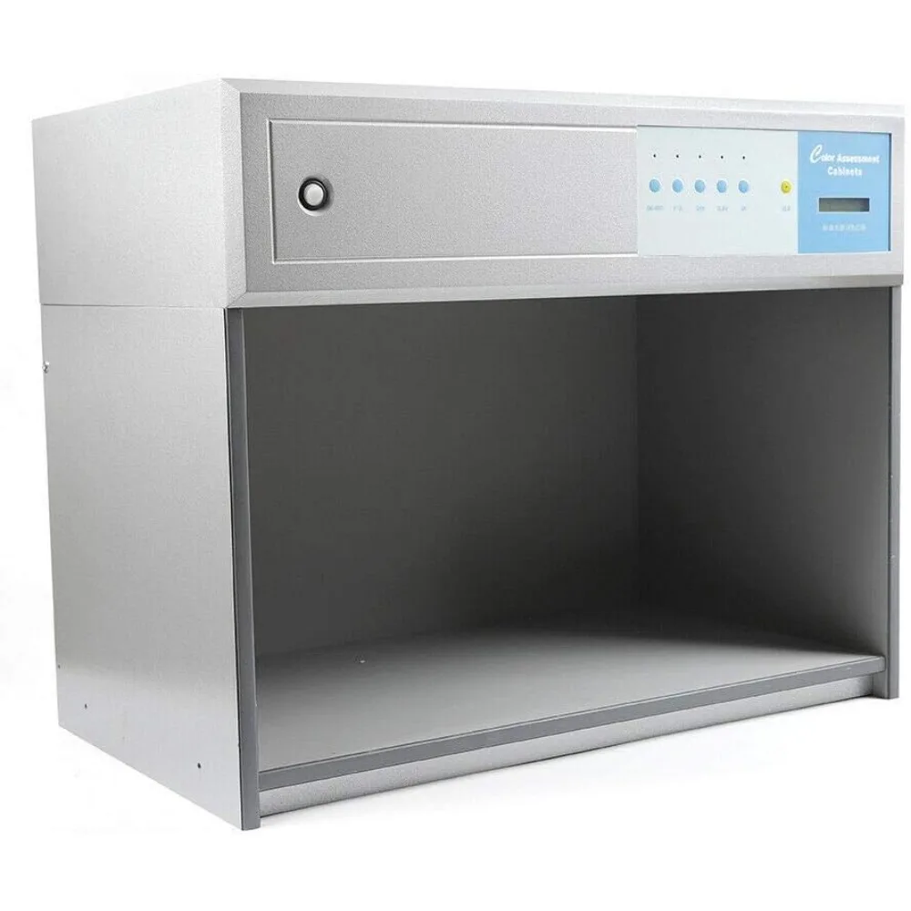 خزانة تقييم الألوان بمصدر الضوء بأربعة ألوان لطباعة وصباغة النسيج، وحدة تحكم بالألوان الصناعية ذات المدى الطويل #3