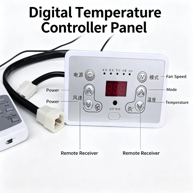12V 24V DC Inverter Parking Air Conditioner Main Control Board With Remote Controller Hidden Mount Control Panel Truck Camper RV