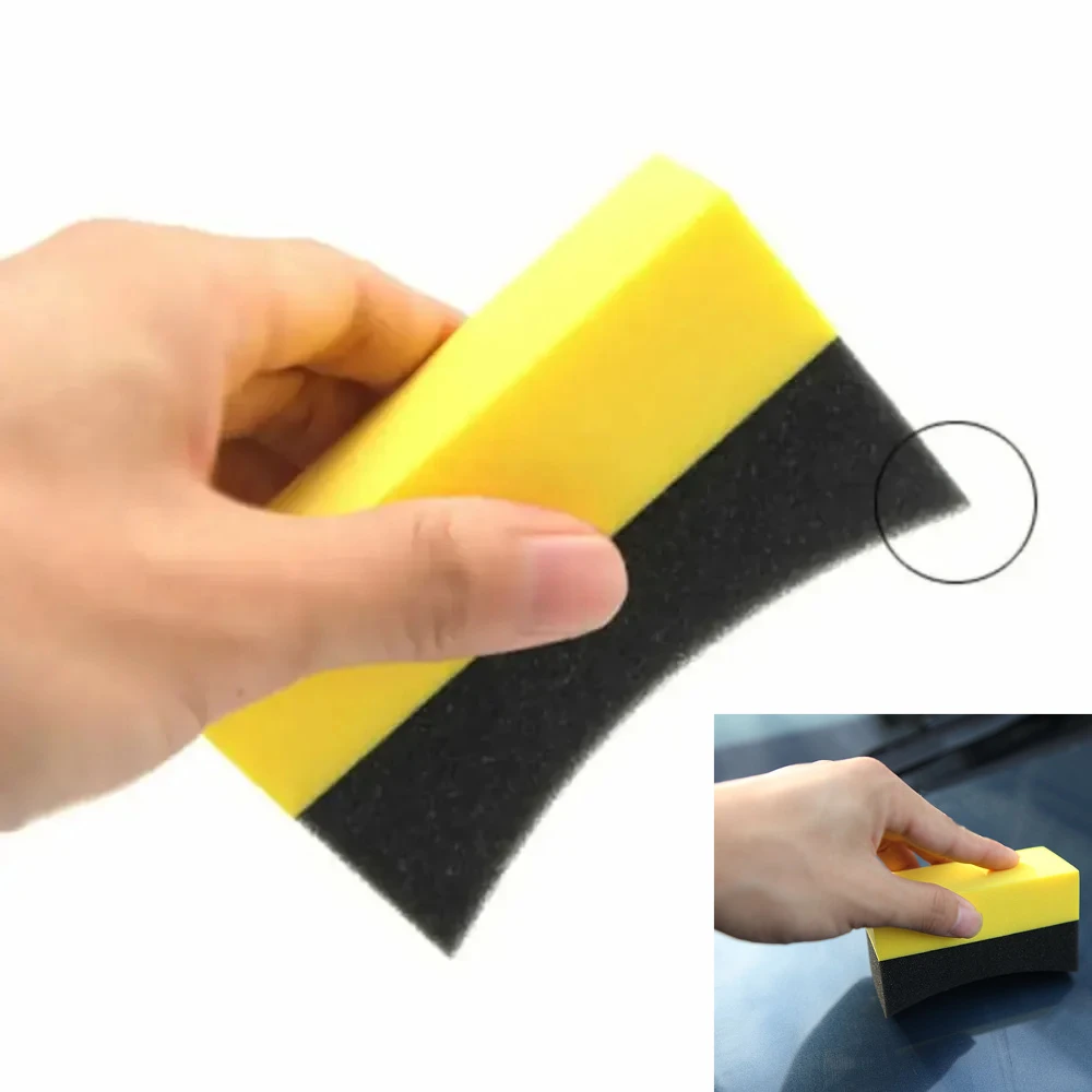 

Car Body Cleaning Tools Tyre Clean Brush Washing Accessories Car Wheel U-Shape Tire Waxing Polishing Compound Sponge Pad