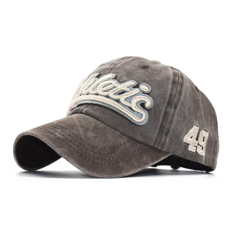 CNTANG Herren-Baseballmütze, Sommermode, Baumwolle, Buchstaben-Stickerei, Hip-Hop-Hut, Snapback, lässig, Outdoor, Herren, Sportkappen, verstellbar – Detail 9