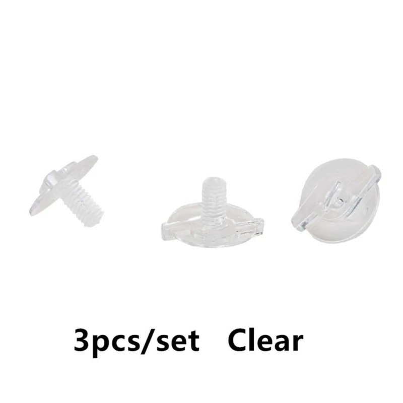3Pcs Universal Motorcycle Helmet Visor Screws Helmet Accessories Plastic Visor Screw Motorcycle Helmet Replacement Screws