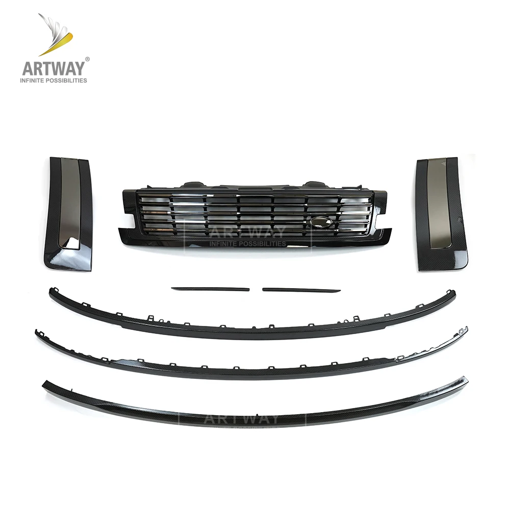 Modified Front Grille Rear Diffuser Side Skirts Trunk Spoiler Body Kit For Land Rover Range Rover 2023