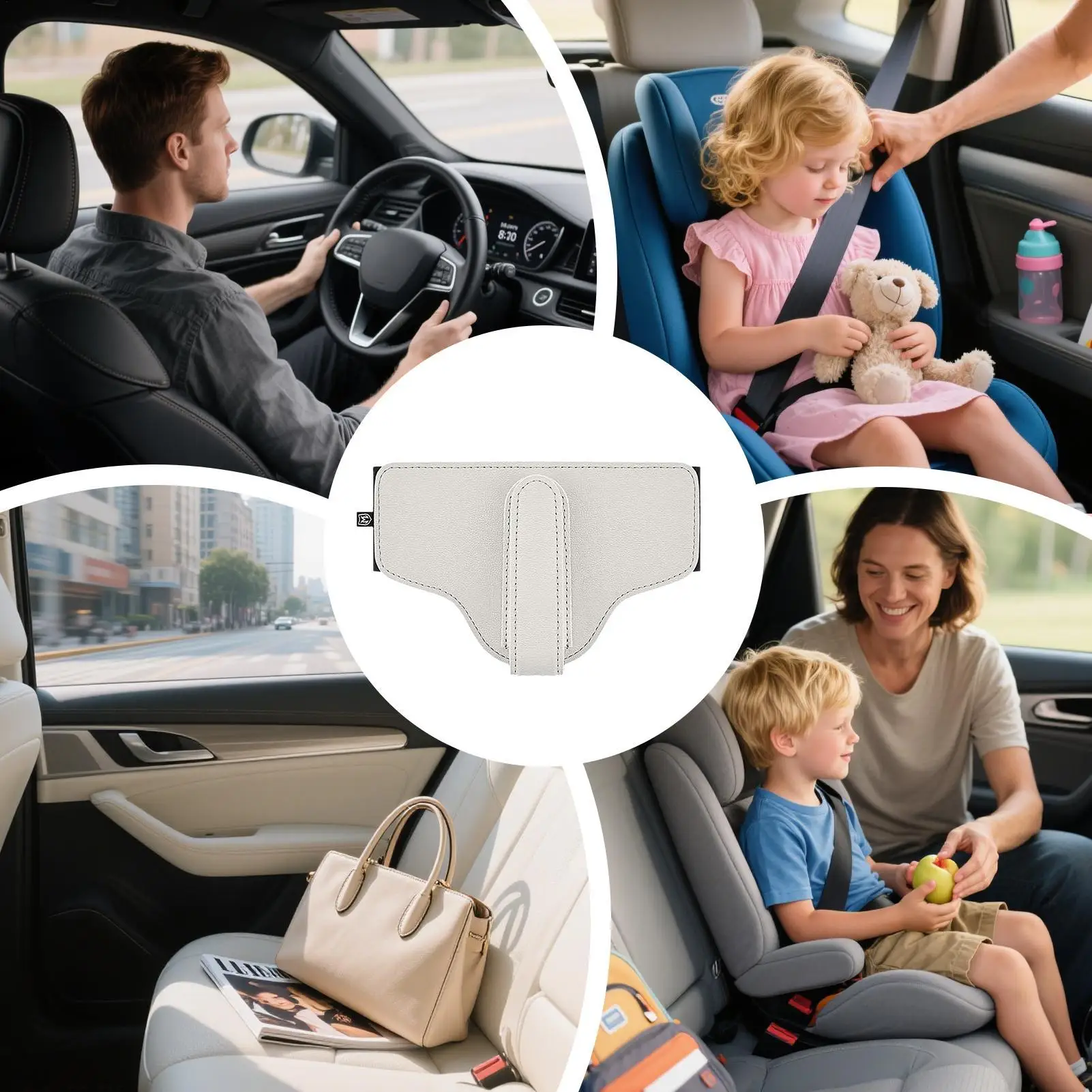 

Car Seat Belt Holder Clip Vehicle Front Rear Seat Belt Holder Vehicle Interior Shoulder Strap Limiter For Long Distance Trips