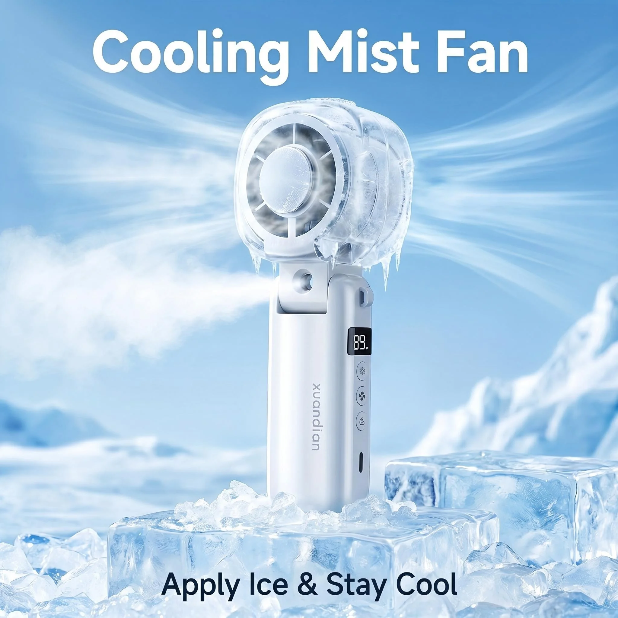 Handheld spray cooling mini fa - огляд і ціна Phone Cooling Fan