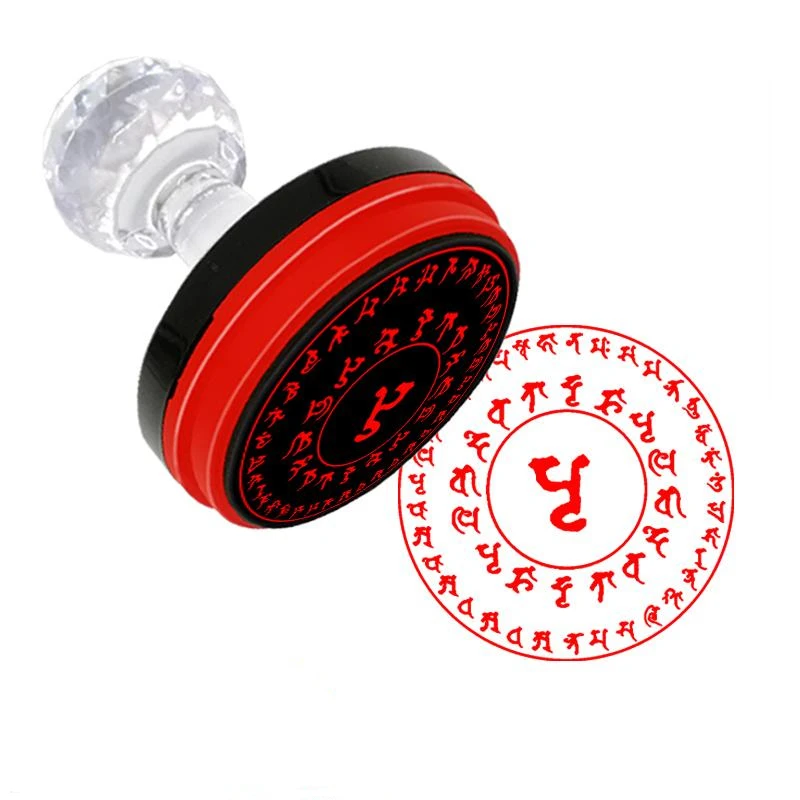 

Jianlao Earth Sky tuoroni, mantra wheel seal, circular seal, Buddhist law seal, photosensitive seal