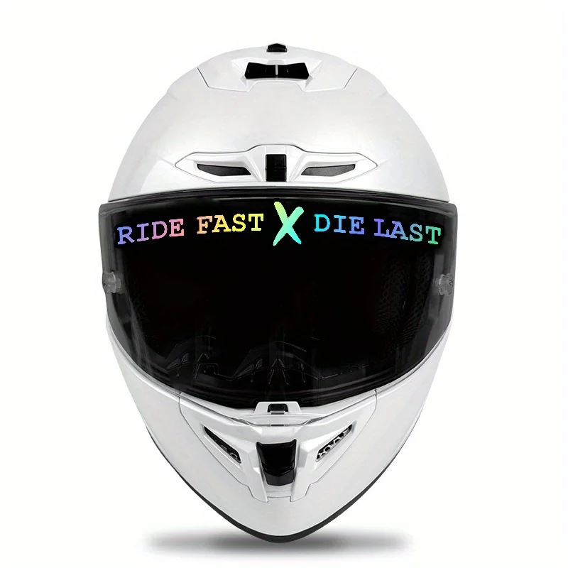 

2Pcs/Set Holographic Motorcycle Stickers, Waterproof Vinyl Decals for Car and Motorcycle Helmet
