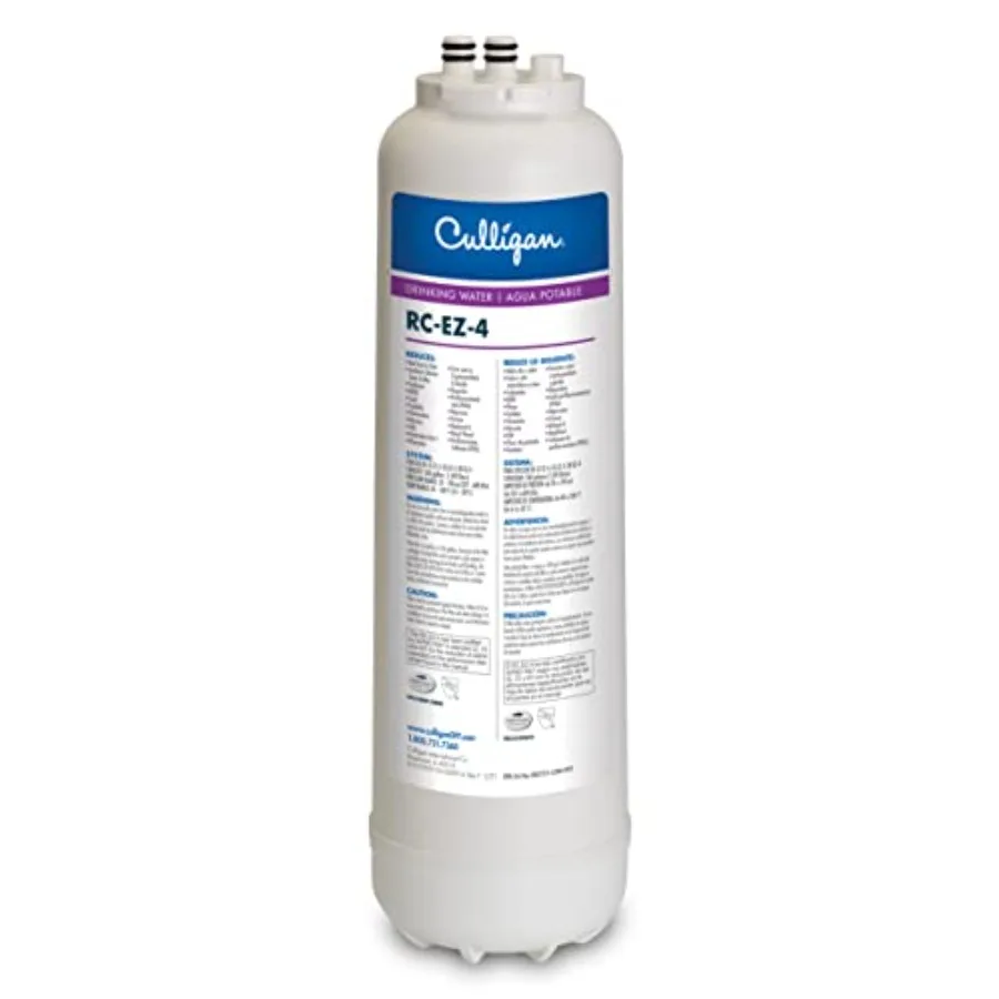 

RC-EZ-4 Premium Water Filtration Replacement Cartridge for Under-Sink Refrigerator and RV Systems - EZ Change Water System 500