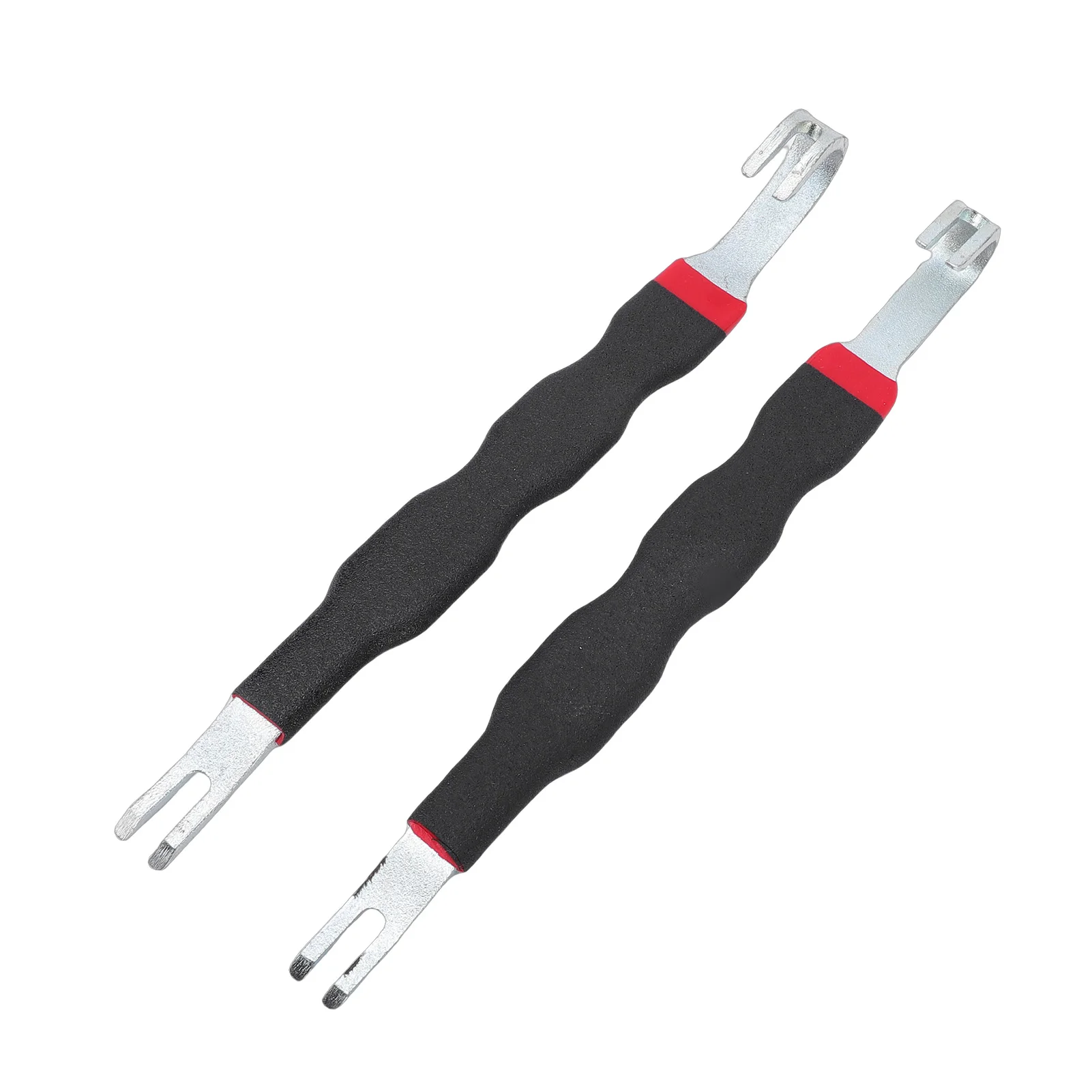 

2 шт., разделитель электрических разъемов, инструмент для удаления клемм с двойной головкой для ремонта жгутов проводов автомобиля, грузовика, черный