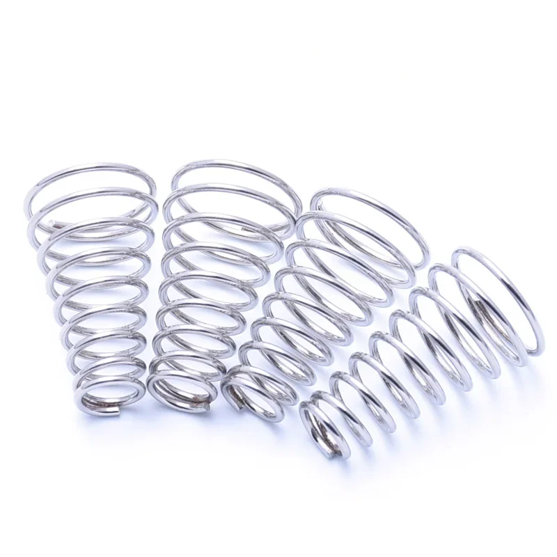 1-5pcs Tower Spring 304 Stainless Steel Taper Wire Compression Spring Conical Diameter 3-39mm Wire Diameter 0.4-2mm Hight 7-76mm