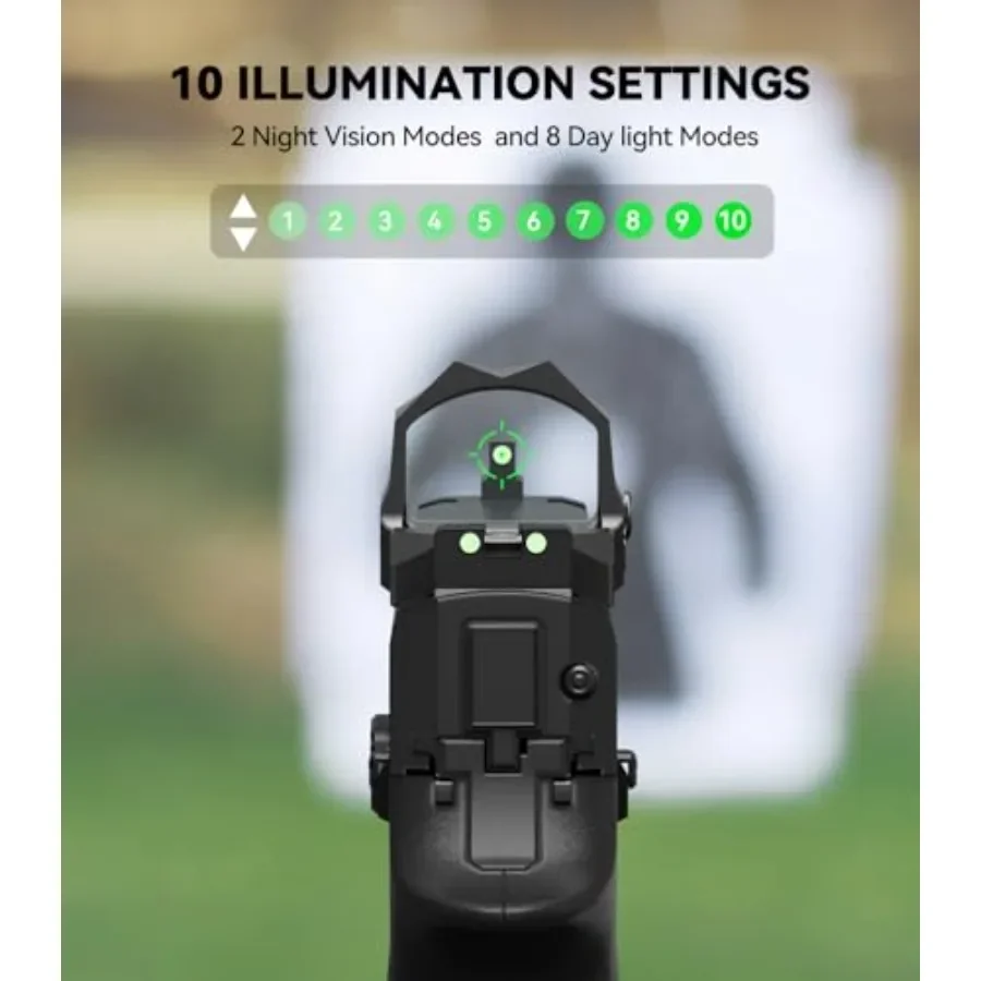 PMD506G متعدد شبكاني منظر نقطة خضراء لمسدس طبيب بصمة هزة مستيقظ 2 MOA Dot 64 MOA دائرة منعكس البصر مع بيكا