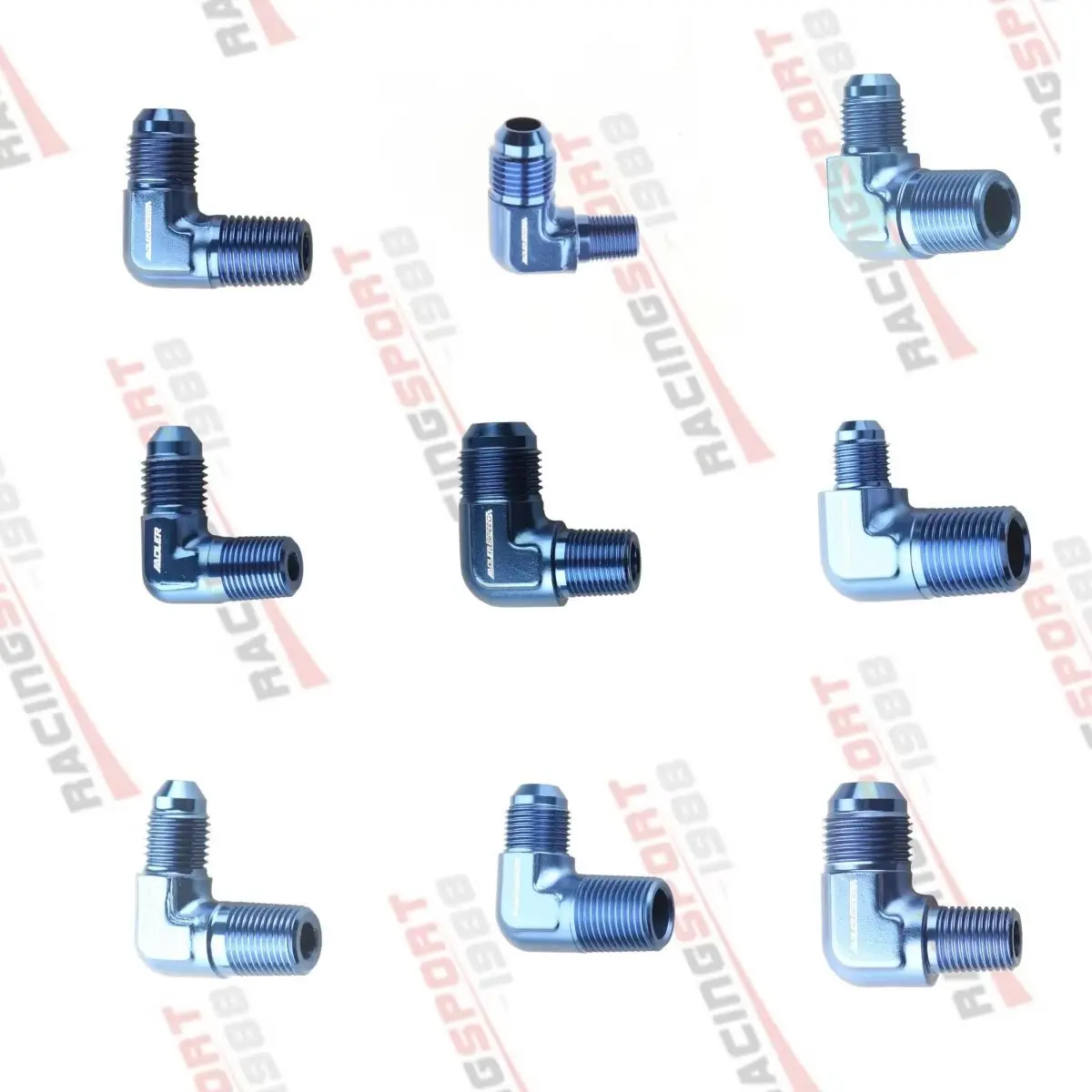 

Универсальный АЛЮМИНИЕВЫЙ AN6 AN8 6AN 8AN 10AN AN12 до 1/8 1/4 3/4NPT 90-градусный мужской адаптер для топливного фитинга Flare Union