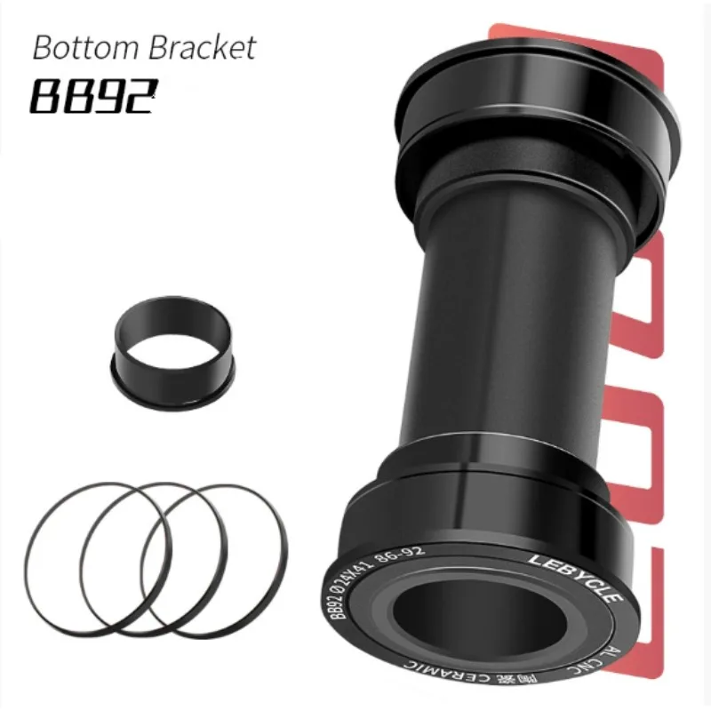 Lebycle BB86/BB92 Пресс для горного велосипеда Нижний кронштейн EIEIO Алюминиевый сплав BB 86-92 мм Запчасти для велосипеда