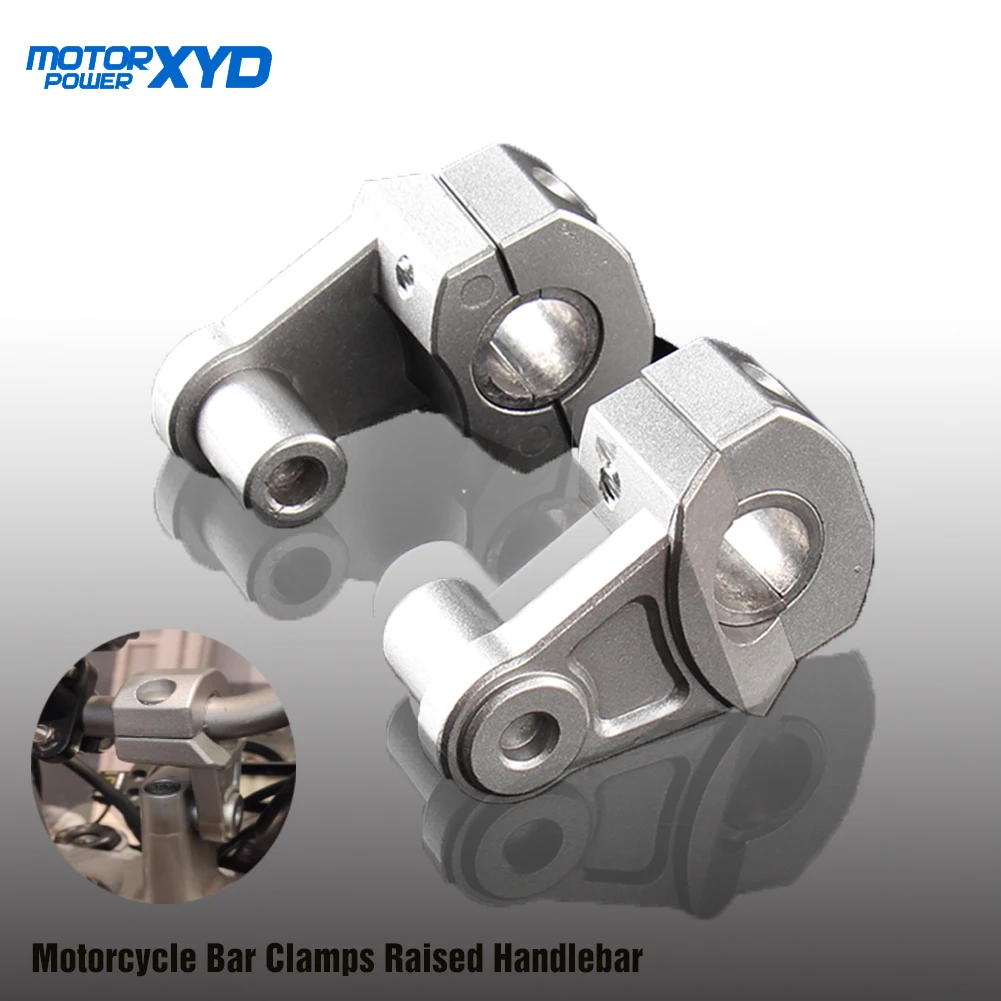 Motorcycle Bar Clamps Raised Handlebar Handle Bar Risers For 22MM 7/8