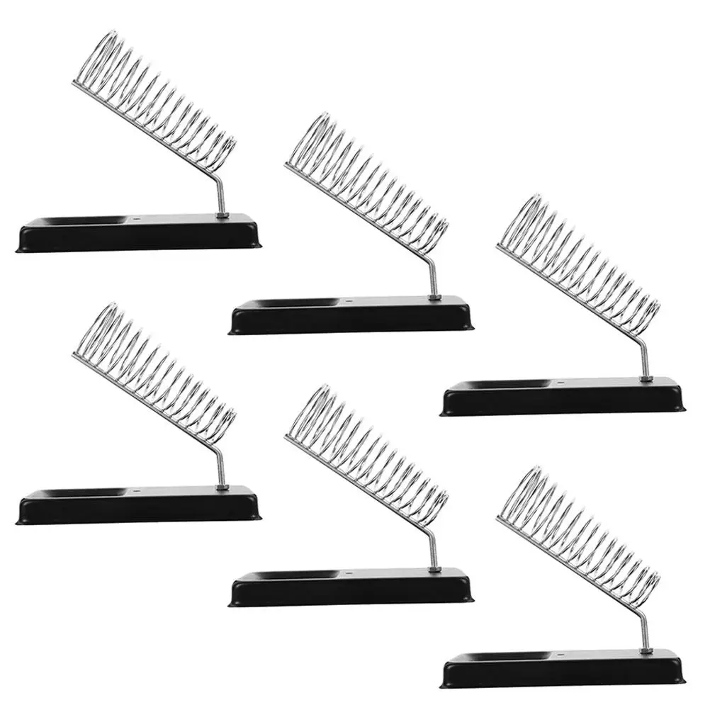 

Набор из 6 металлических подставок для паяльника: портативная устойчивая платформа для паяльной станции, аксессуары для DIY-проектов, держатель для паяльника