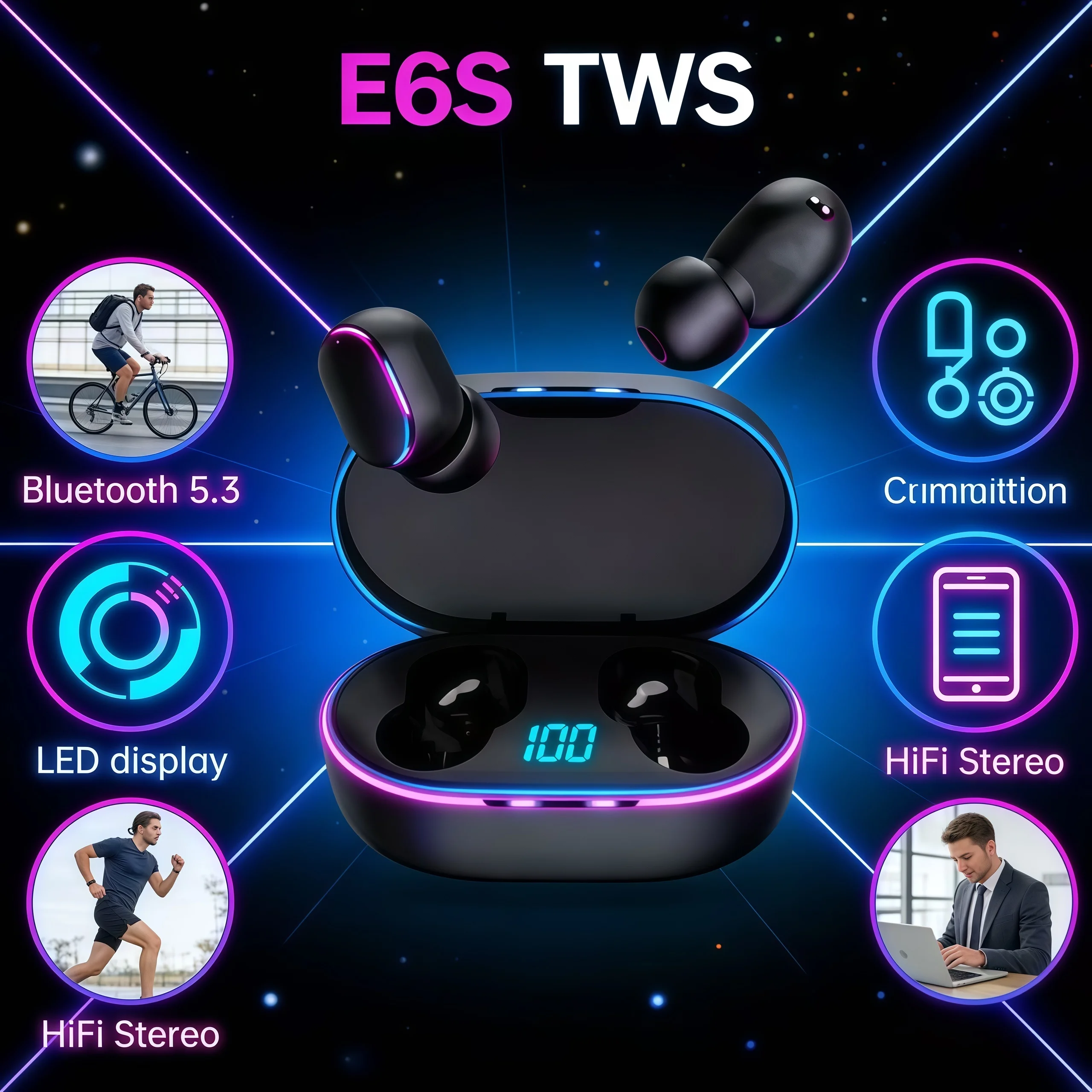 E6STWS Bluetooth He… - image