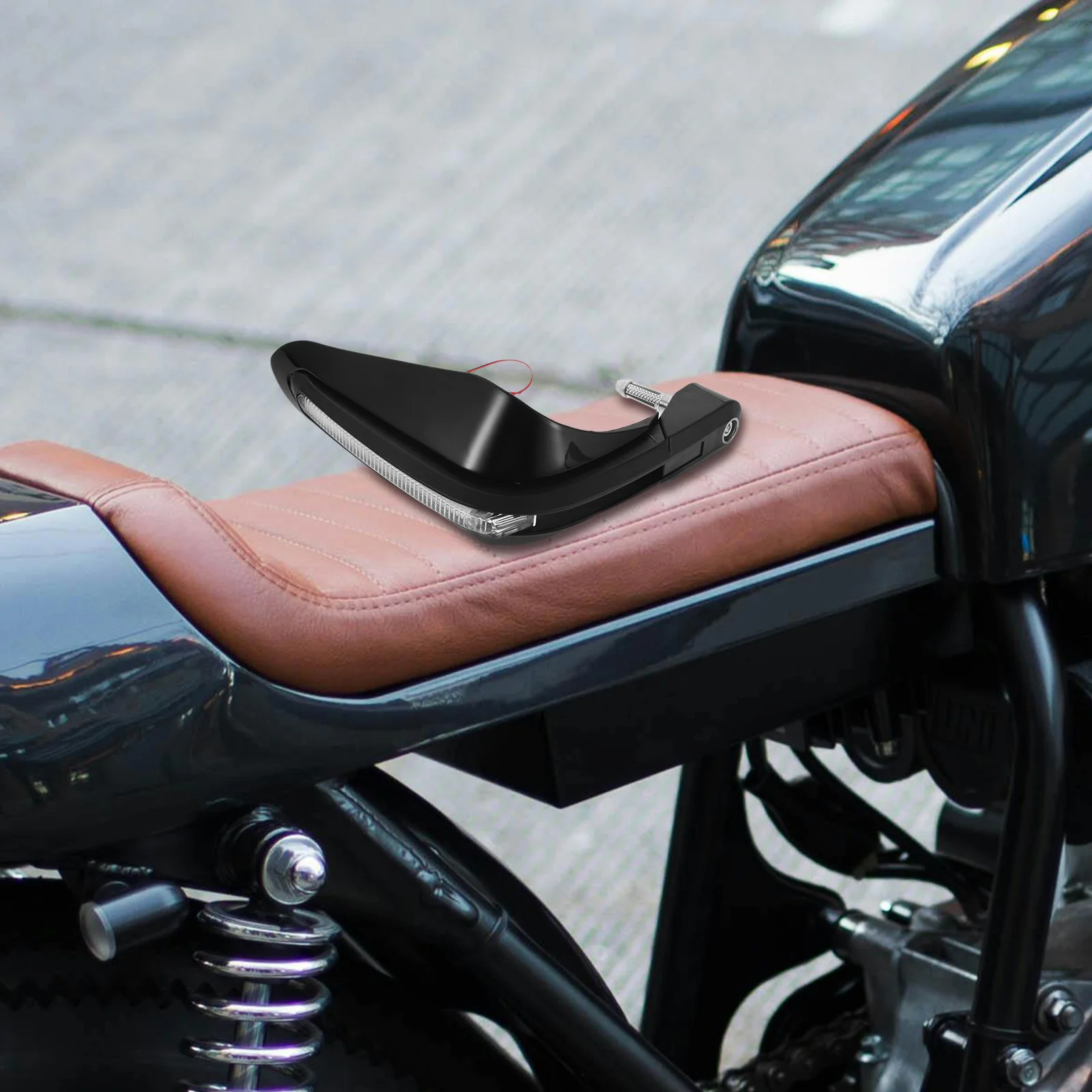 Paramani per moto Parabrezza universale con indicatori di direzione Scudo protettivo per spazzola a mano ATV per bici da cross Crash