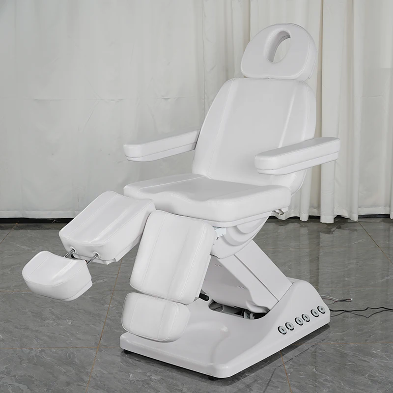 Wholesale Modern Beauty Salon Massage Table White 3 Motor Tattoo Chairs Luxury Saloon Eyebrow Tattoo Bed