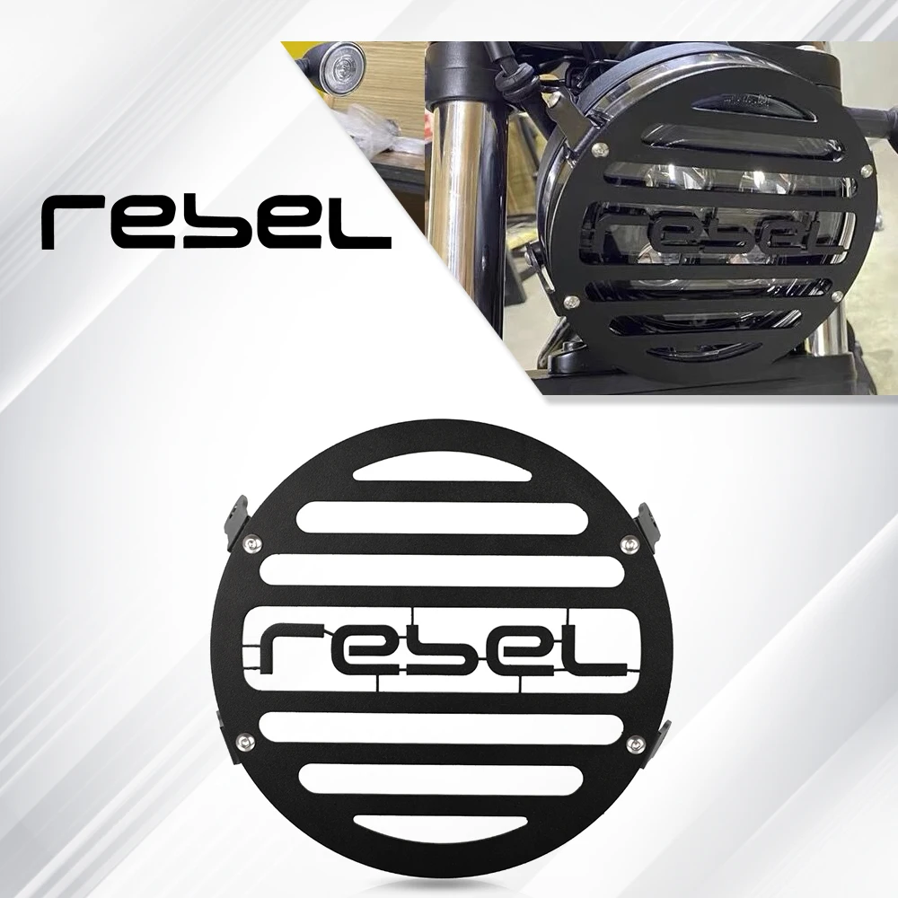 

For HONDA Rebel Cmx 300 500 CMX300 CMX500 Rebel 2020-2025 Motorcycle Accessories Front Headlight Grille Guard Cover Protection