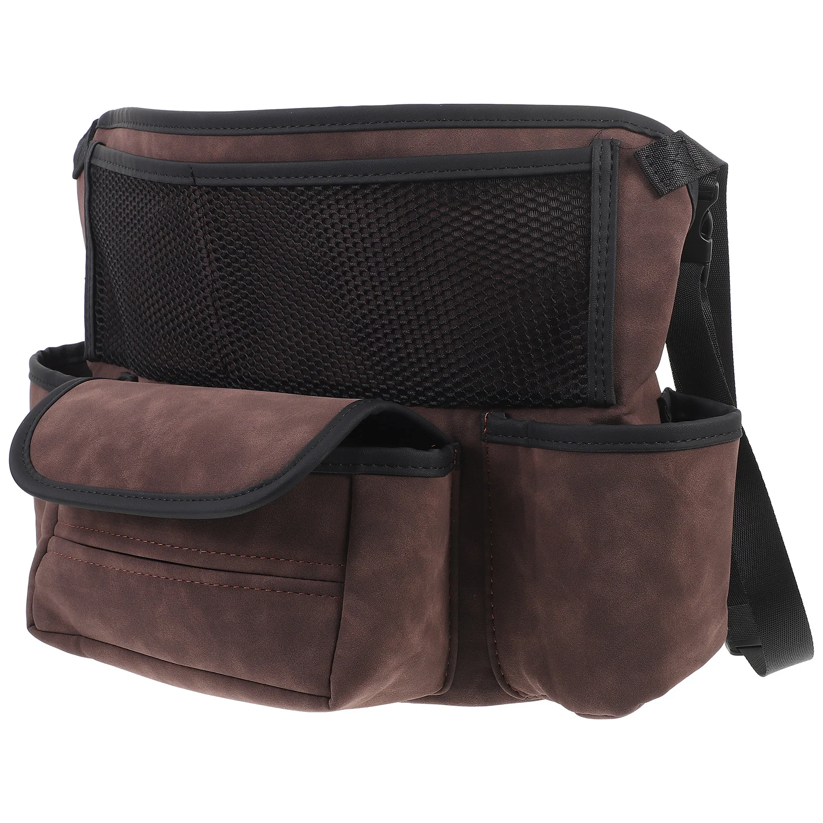 

Car Purse Holder Between Seats Multi Pockets Storage Organizer PU Polyester Stylish Look Easy Install Car Interior Tidy
