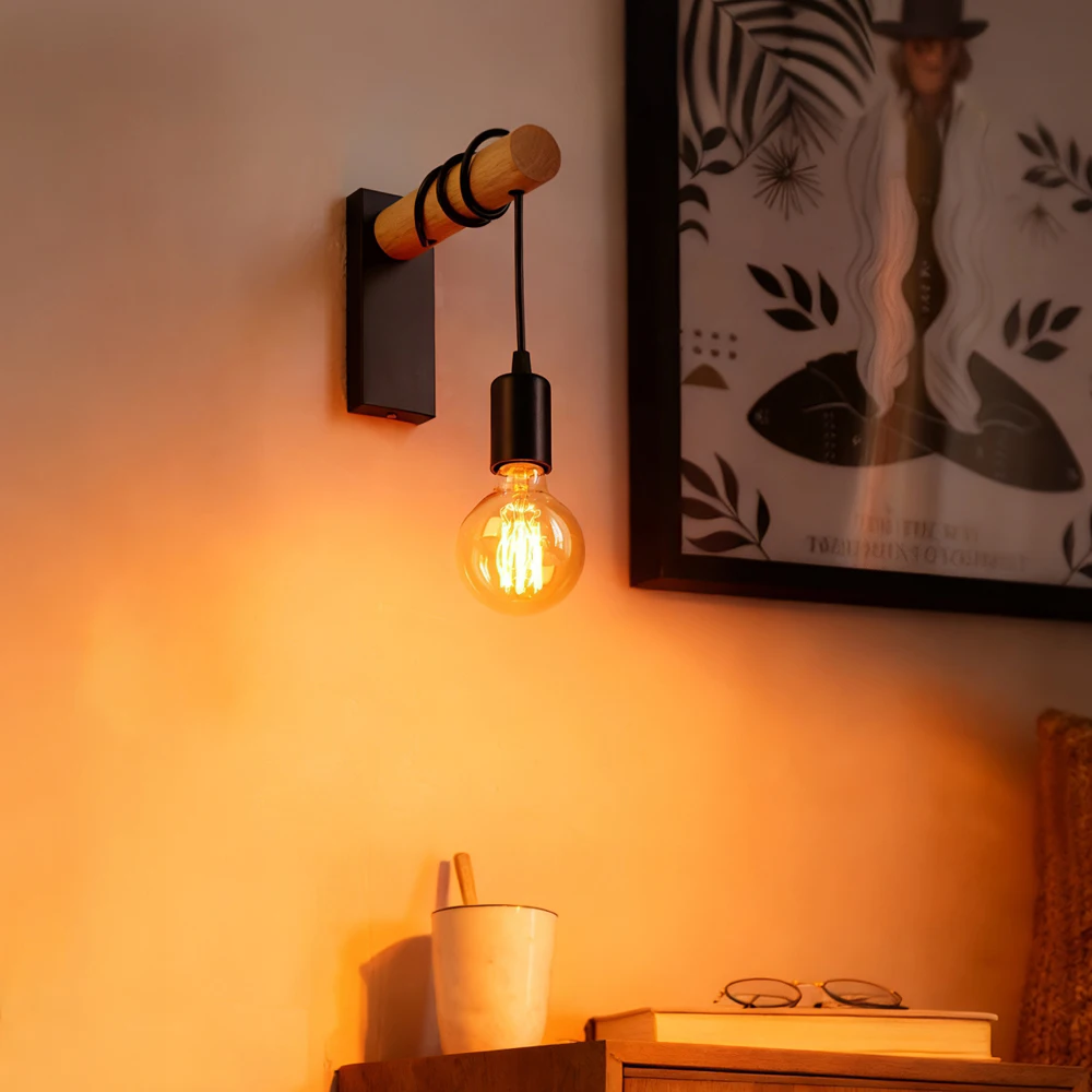 Vintage Retro Wall Lamp Sconce Wall Lights E27 Industrial Home Decor Indoor Lighting Bedside Lamp Dining Room Bedroom Light