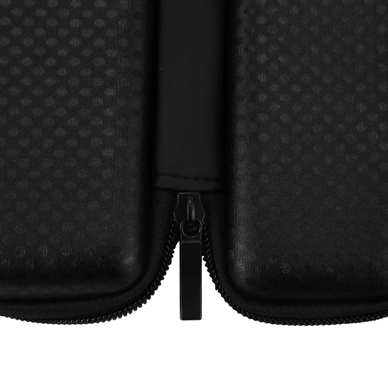 ريترو أسود نقطة قلم رصاص حالة ، حقيبة مستحضرات التجميل ، جيب فرشاة حامل ، حقيبة ماكياج ، 3X