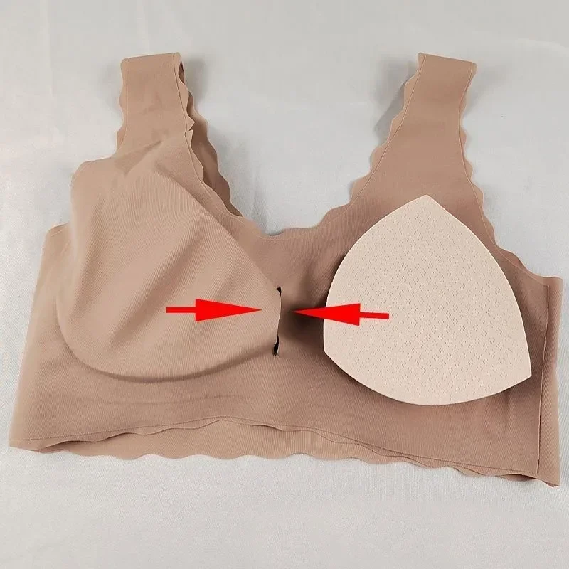 Summer Removeable Breathable Triangle Sponge Push Up Bra Pads Breast Enhancer Bra Padding Cups for Swimsuit Bikini Inserts