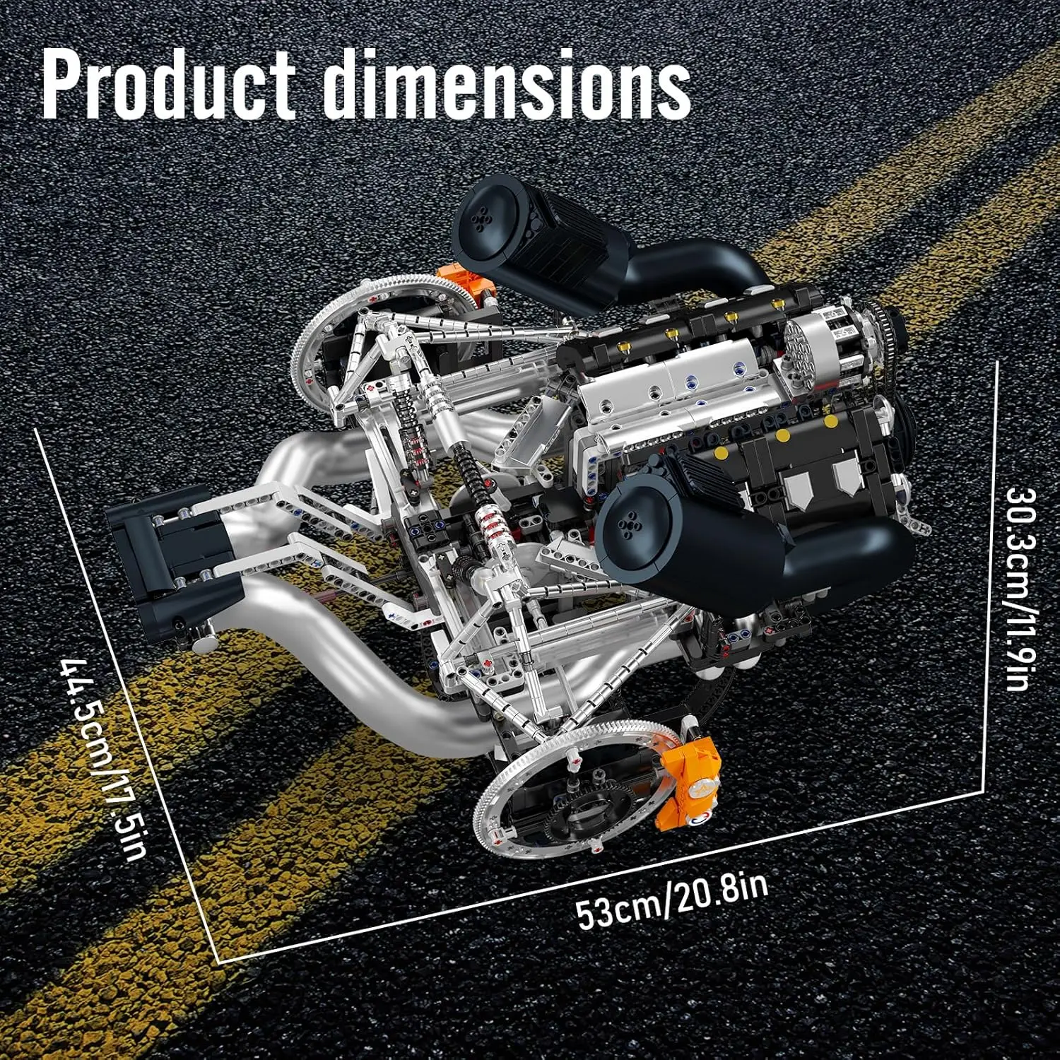 قالب الملك 10248 التقنية JZK V8 فرط المحرك اللبنات الجمعية محرك السيارة الخارقة مجموعات الالعاب الطوب للبالغين