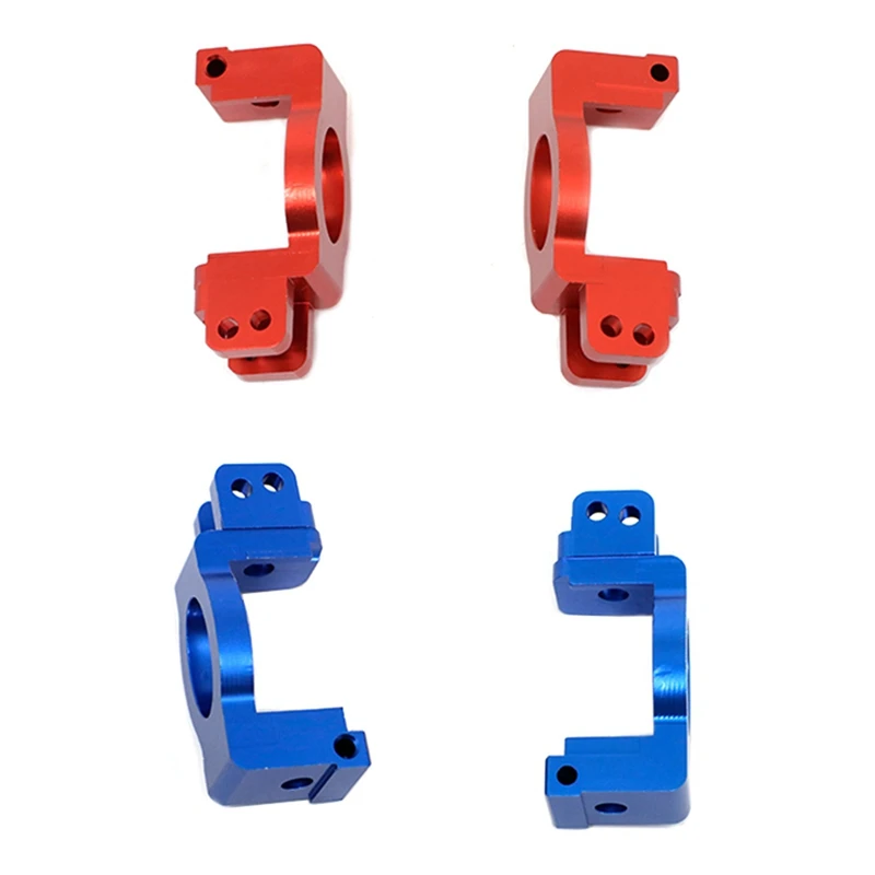 2Pcs Metal Front Caster Block C-Hub Carrier For 1/6 Redcat Racing Shredder RC Truck Upgrades Parts